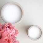 Vela Com Castiçal De Cimento Fendi Grande | Formosinha